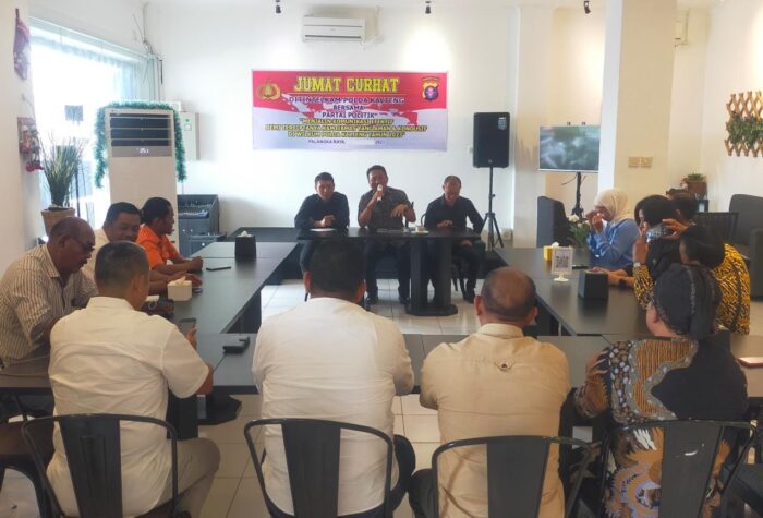 Ditintelkam Polda Kalteng Gelar Jumat Curhat Bersama Seluruh Parpol di Palangka Raya