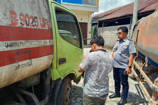 Dishub Kotim Razia Truk Masuk Kota Sampit