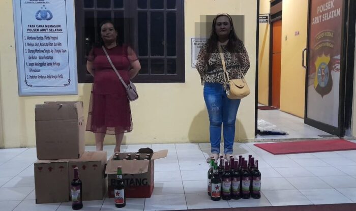 Polisi Sita Puluhan Miras di Jalan Lintas Pangkalan Bun-Kotawaringin Lama