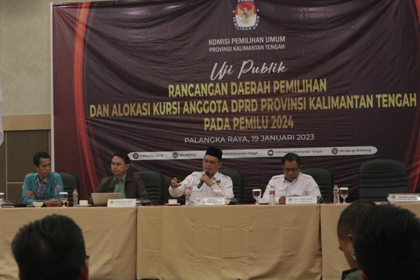 Sama Pemilu 2019, Alokasi Kursi DPRD Kalteng Tetap