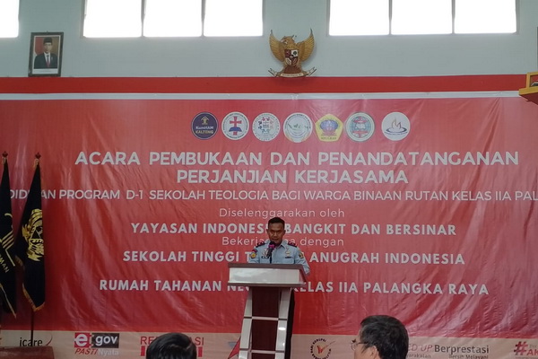 Soal Program D1 Teologi, Ini Harapan Kepala Rutan Kelas IIA Palangka Raya