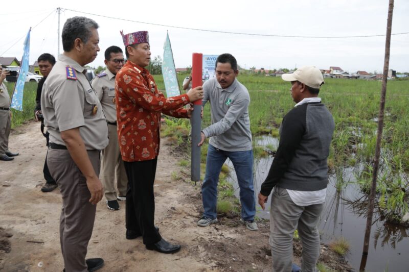 Pemasangan Patok Batas Tanah Diharap Mampu Menunjang Perekonomian Masyarakat Kalteng
