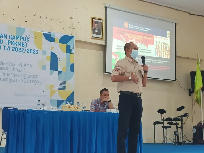Kaban Kesbangpol Kobar: Pancasila Harus Jadi Pedoman Hidup Mahasiswa