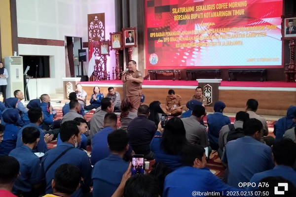 Antasipasi Dini Kebakaran, Bupati Kotim Coffee Morning Bersama BPBD dan Disdamkarmat