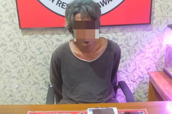 Kaget Saat Digerebek, Bandar Sabu ini Coba Melarikan Diri