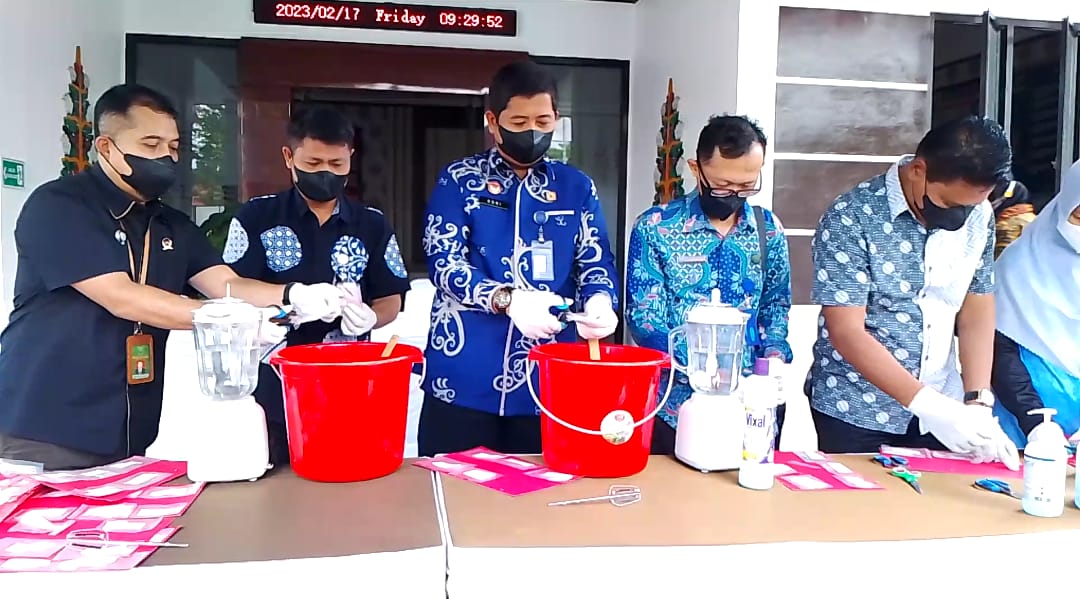 Kejari Kobar Musnahkan Barang Bukti dari 58 Kasus Narkotika