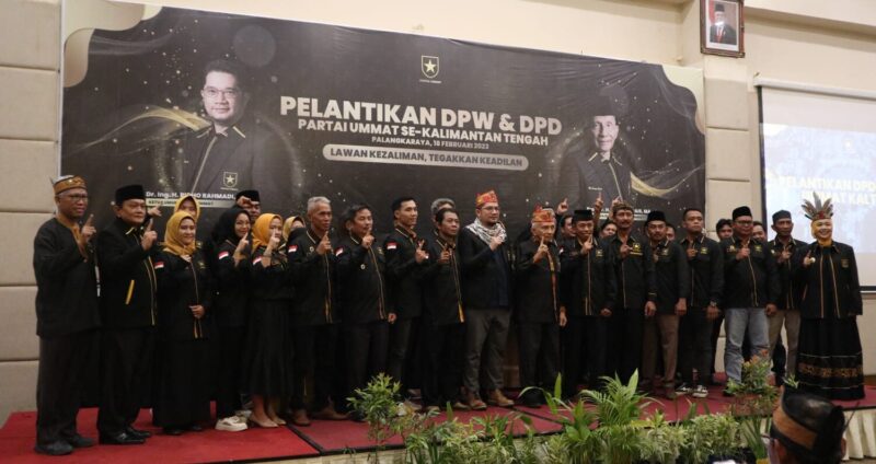 Pekik Takbir Iringi Pelantikan DPD Partai Ummat se-Kalteng