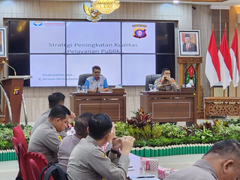 Ombudsman Paparkan Strategi Peningkatan Pelayanan Publik dalam Rakerwas Itwasda Polda Kalteng