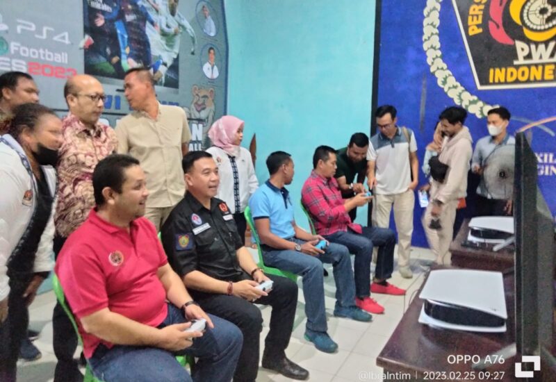 Meriahkan HPN, PWI Kotim Gelar Turnamen E-Sport PS4 E-Football