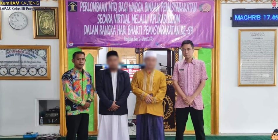 Warga Binaan Lapas Pangkalan Bun Raih Juara Satu MTQ se-Kalteng