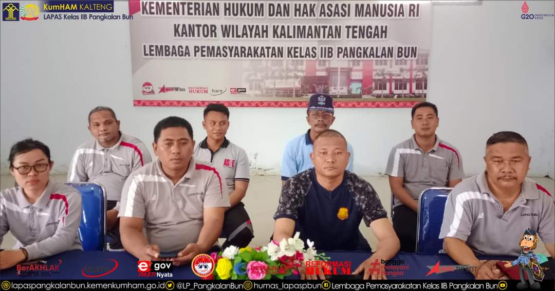 Lapas Pangkalan Bun Ikuti Pembukaan Pekan Olahraga Pemasyarakatan Secara Nasional