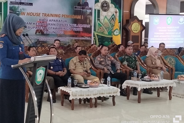 Kualitas Aparatur Pemadam Kebakaran Meningkat, Disdamkarmat Kotim Diapresiasi Kemendagri