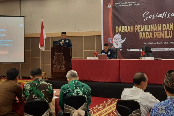 April 2023, KPU Kalteng Daftarkan Bacaleg Tiap Tingkatan