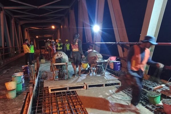 Jelang Penutupan Jembatan Sei Katingan, Polisi Pastikan Arus Lalin Lancar