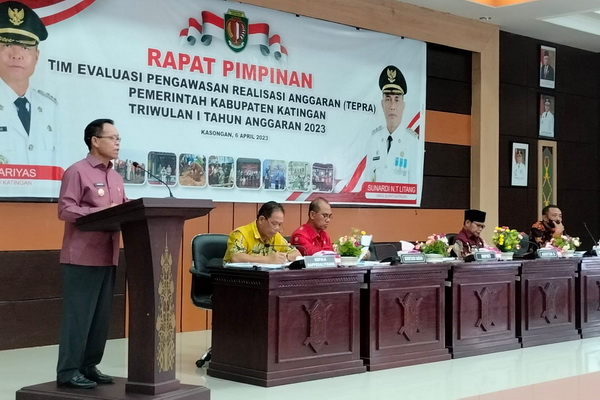 Bupati Katingan Minta OPD Percepatan Penyerapan Realisasi Anggaran 2023