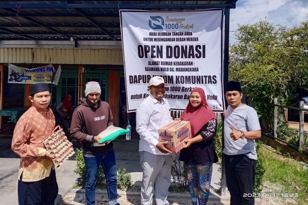 Warga Madura di Sampit Bantu Korban Kebakaran di Baamang Hulu