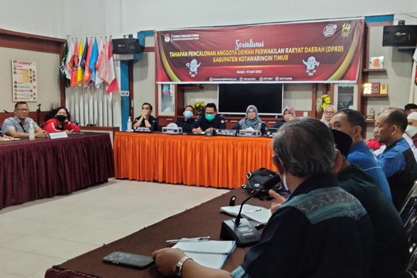 Jelang Pendaftaran Bacaleg, KPU Kotim Sosialiasi Tahapan Pencalonan Anggota DPRD