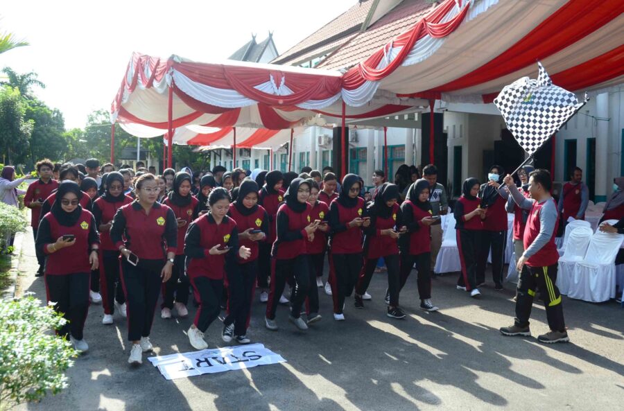 460 Orang Ikuti Gerakan Massa GERMAS dari Dinkes Kalteng