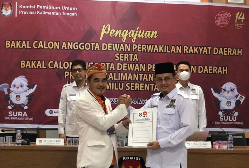 PKS Kalteng Resmi Daftarkan 45 Bacaleg DPRD Provinsi ke KPU Hari ini