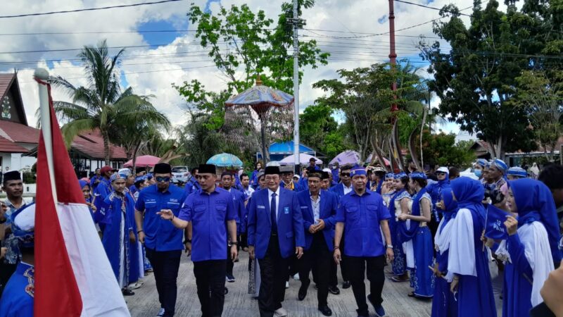 Meriah! Diiringi Tarian Dayak dan Kuda Lumping, PAN Kalteng Daftarkan 45 Bacaleg ke KPU