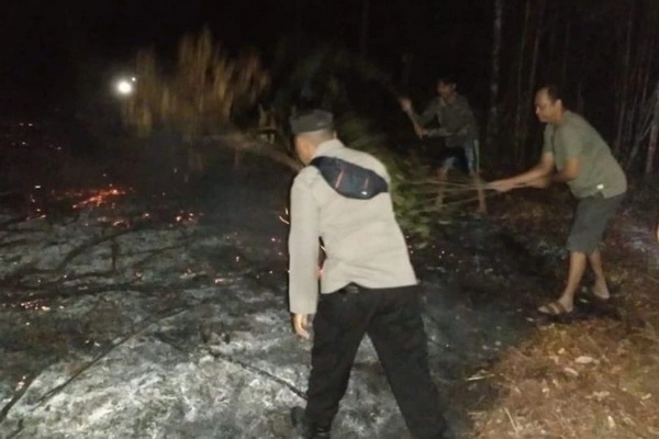 Karhutla, Setengah Hektar Lahan Kosong di Kapuas Hangus Terbakar