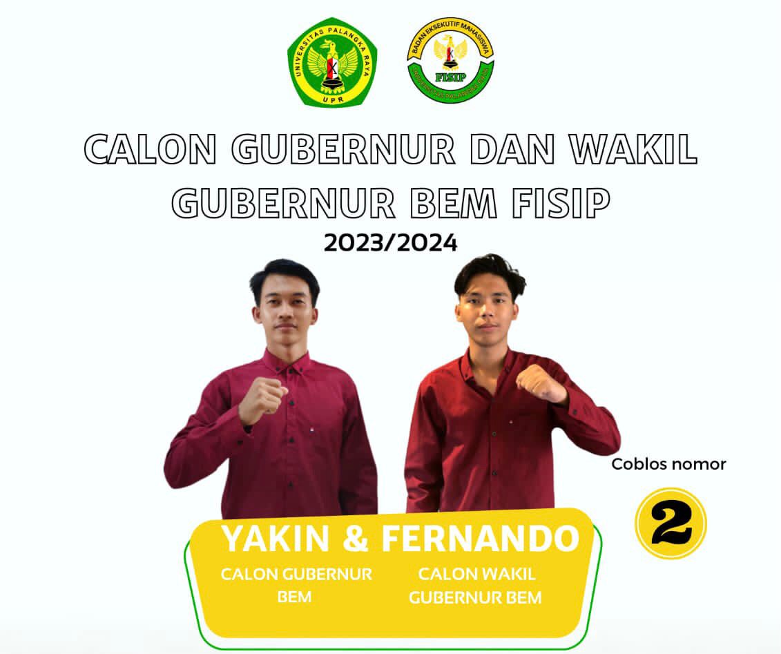 Tawarkan Gagasan Kemajuan Organisasi, Yakin dan Nando Siap Menangkan Pemira FISIP UPR
