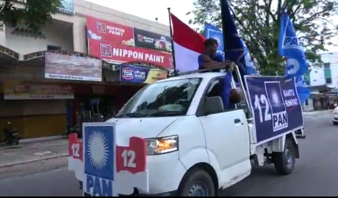 KPU bersama Partai Politik Lakukan Kirab Keliling Kota Sampit