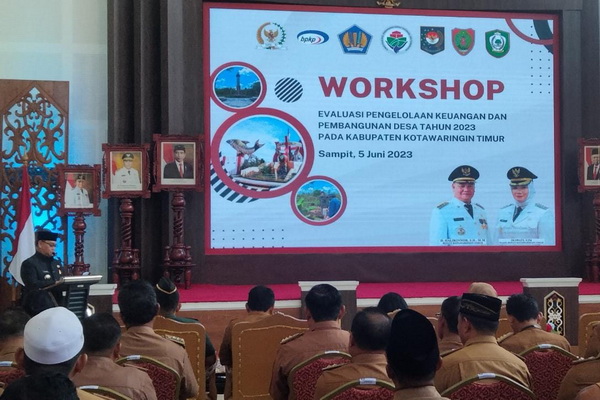Hadiri Workshop BPKP, Bupati Kotim Minta Camat dan Kades Tingkatkan Pengetahuan Pengelolaan Keuangan Desa