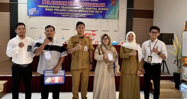 Gelar Pelatihan Digital Bisnis, Disperindagkop Kobar: untuk Tingkatkan Omset UMKM