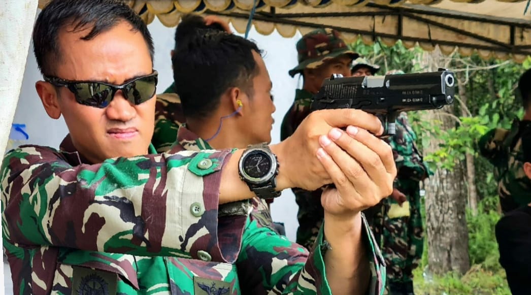 Perkuat Sinergitas, Danlanud Iskandar Pangkalan Bun-Forkopimda Kobar Gelar Latihan Menembak