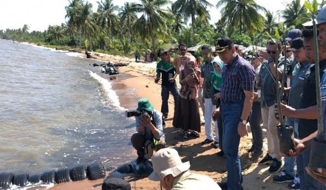 Pj Bupati Apresiasi Program Penanaman Mangrove GAPKI di Desa Sebuai