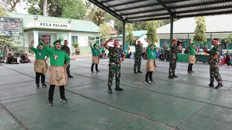 Sambut HUT Kodam XII/Tanjungpura, Kodim 1014/Pbn Gelar Lomba Yel-yel