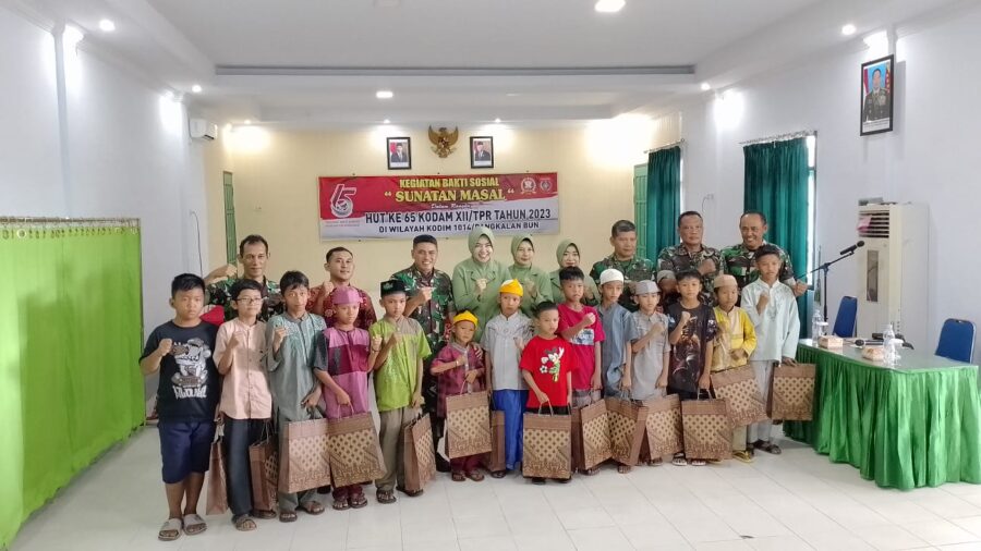 Kodim 1014 Pangkalan Bun Gelar Sunatan Massal untuk Warga Kurang Mampu