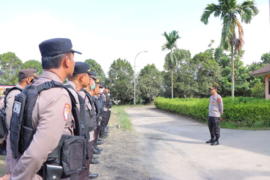 Pimpin Apel PAM PT BJAP, Kapolres Kobar: Kita Kedepankan Sikap Tegas dan Humanis