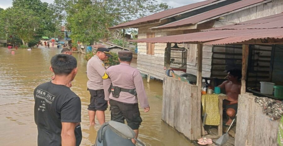 Air Sungai Arut Meluap, Puluhan Warga di Aruta Terdampak Banjir