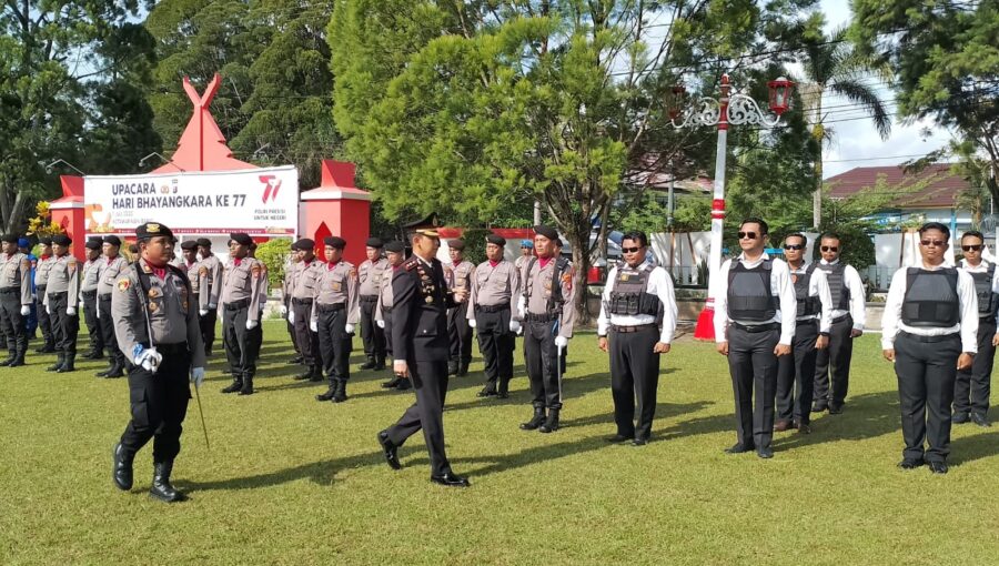 HUT Bhayangkara Ke-77, Kapolres Kobar: Sinergitas Harus Selalu Ditingkatkan