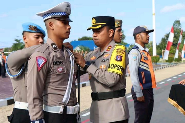 Kapolres Katingan Pimpin Gelar Pasukan Ops Patuh Telabang 2023