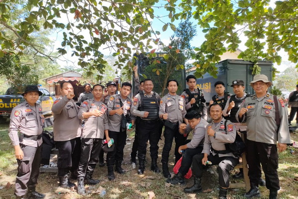 Polres Kotim Kirim 2 Pleton Bantu Pengamanan di PT BJAP