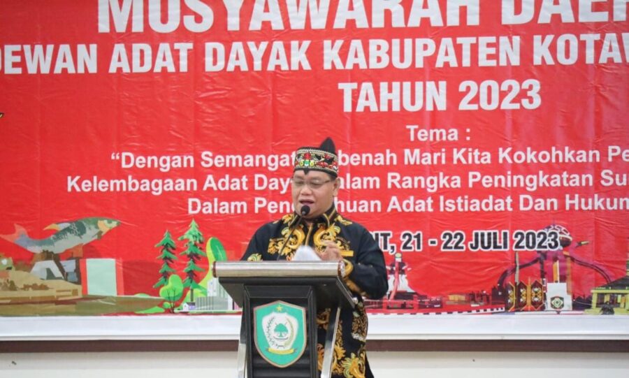 Terpilih Secara Aklamasi, Halikinnor Jadi Ketua DAD Kotim Periode 2023-2028
