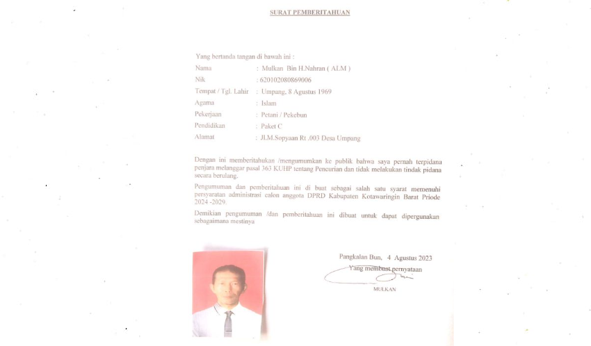 Masuk Daftar Bacaleg dari PSI, Aktivis Kobar Mulkan Minta Maaf ke Masyarakat