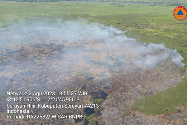 50 Hektare Lahan di Seruyan Hangus Terbakar