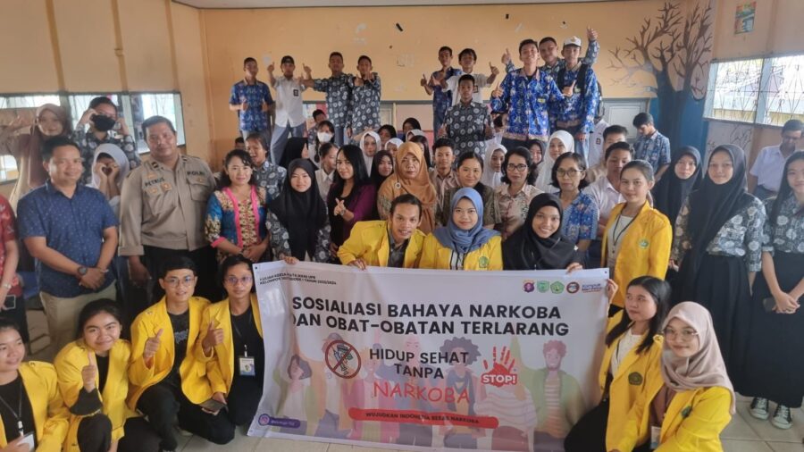 Mahasiswa KKN UPR Kelompok 102 Gelar Sosialisasi Bahaya Narkoba di SMA PGRI Pulpis