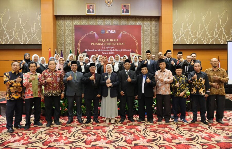 Pejabat Struktural Universitas Muhammadiyah Sampit Dilantik, Berikut Susunannya