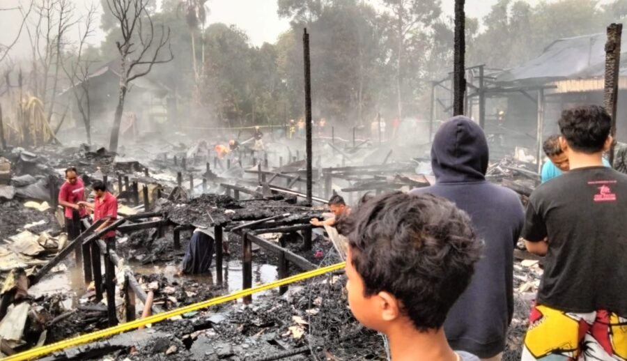 Ini Dugaan Penyebab Kebakaran di Kota Besi yang Renggut Satu Nyawa, Kerugian Capai Ratusan Juta Rupiah