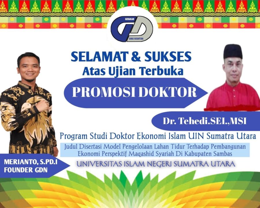 Tehedi Ikuti Ujian Terbuka Promosi Doktor, Merianto: Putra Kebanggaan Desa Bakau