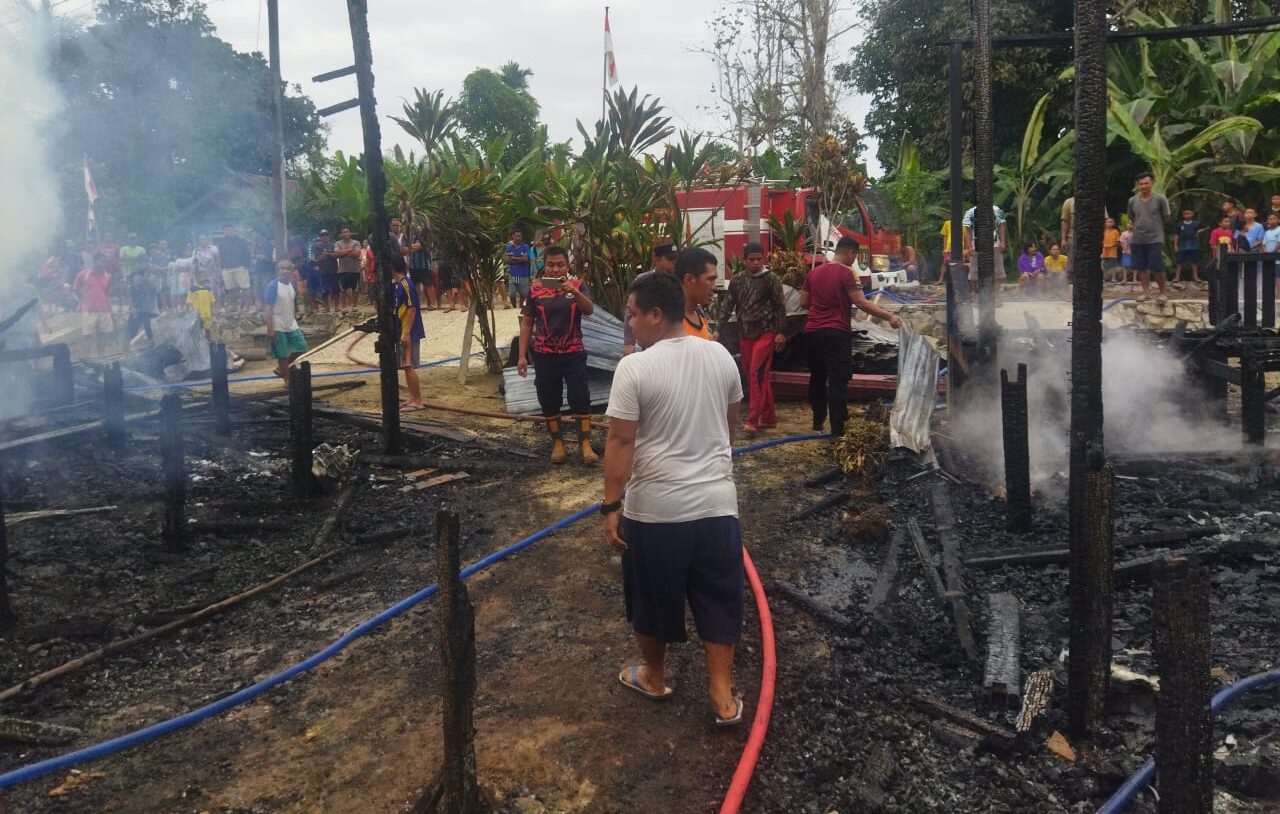 Kembali Terjadi Kebakaran di Katingan, Dua Rumah Warga Ludes Terbakar