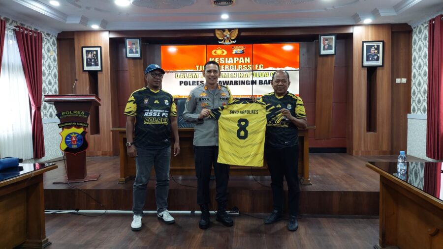 Launching Jarsey SINERGI RSSI FC, Kapolres Kobar Bikin Gebrakan Majukan Sepak Bola dengan Gandeng RSSI