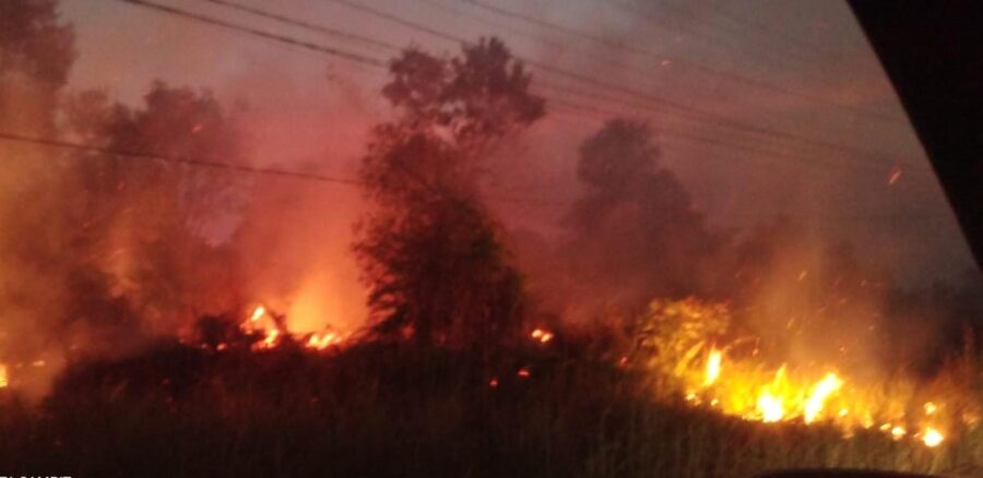 Kebakaran Lahan Kembali Terjadi di Jalan Jendral Sudirman Km 17 Sampit