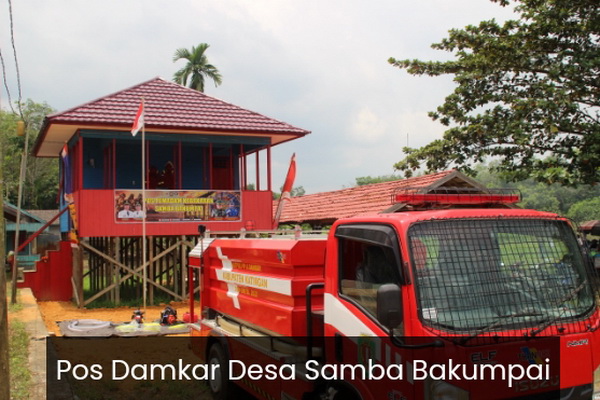 Bupati Katingan Resmikan Pos Pemadam Kebakaran di Samba Bakumpai