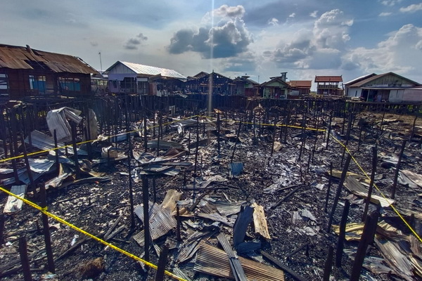 Kebakaran Mendawai Palangka Raya Hanguskan 35 Rumah dan 102 Korban Mengungsi